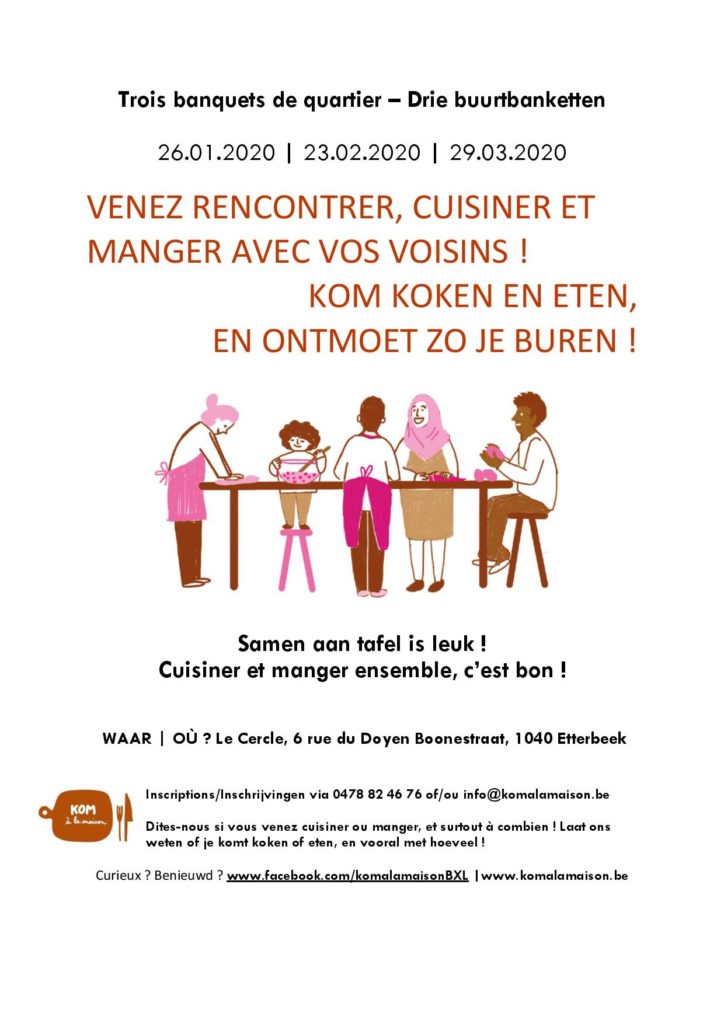 Affiche banquets janvier à mars 2020